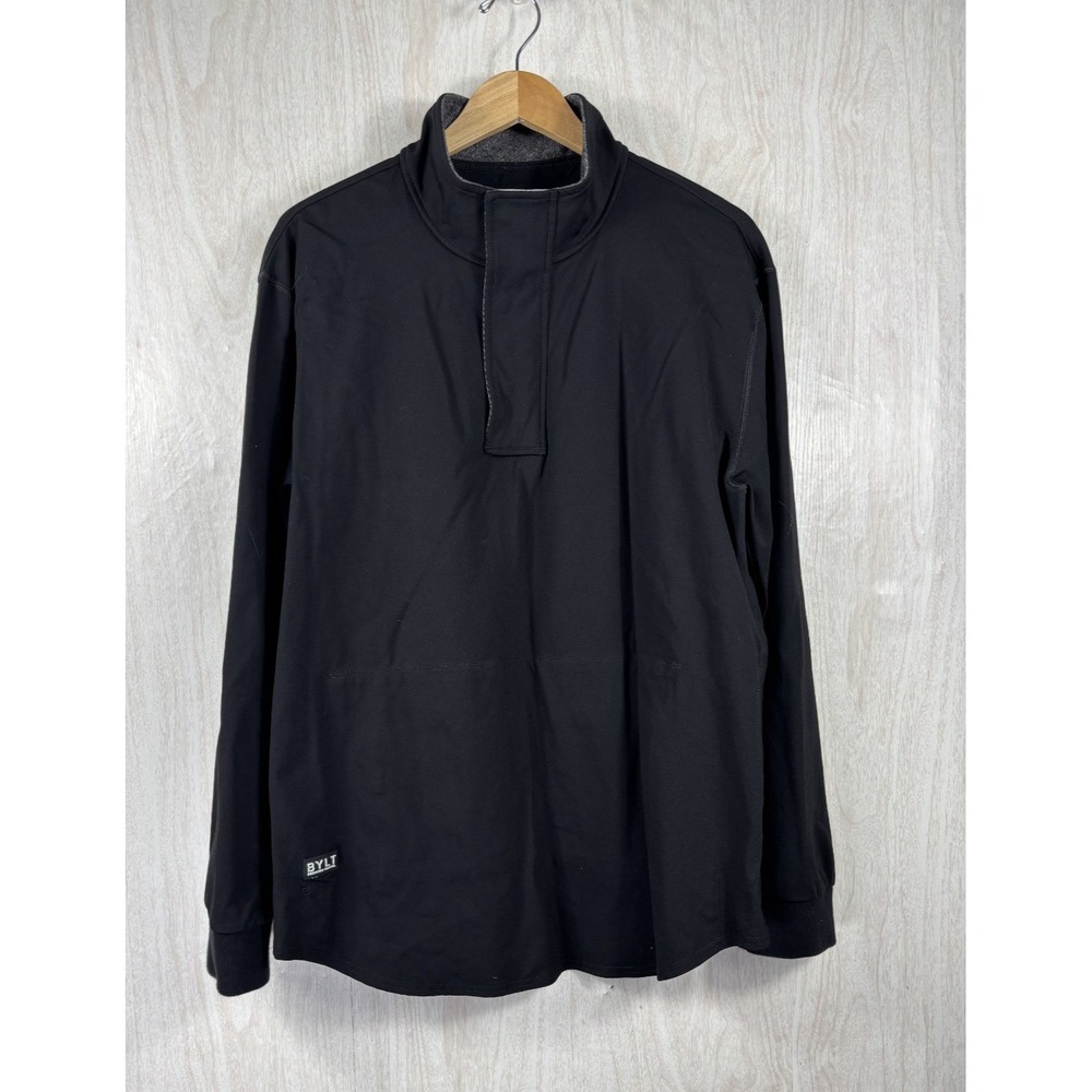 BYLT Elite+ Fairway Pullover Mens XL‎ Black Drop Cut Golf Stretch Performance
